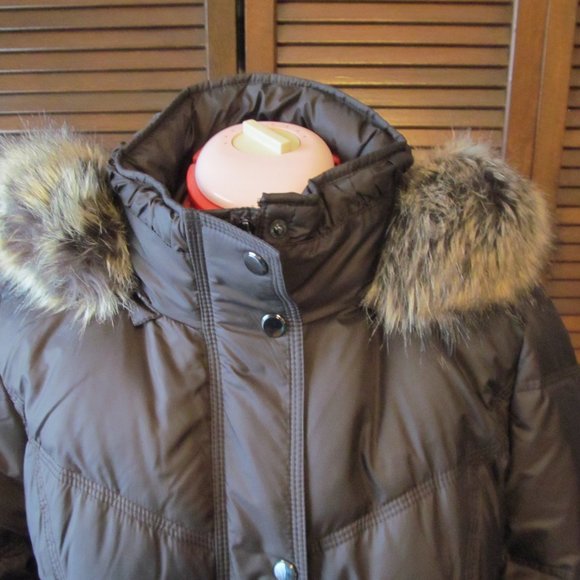 London Fog Long Down Puffer Coat - Picture 2 of 6